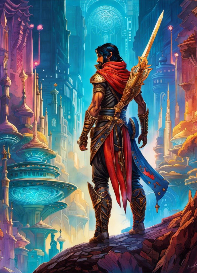 Prince of Persia, 23rd Century - AI Generated Artwork - NightCafe Creator