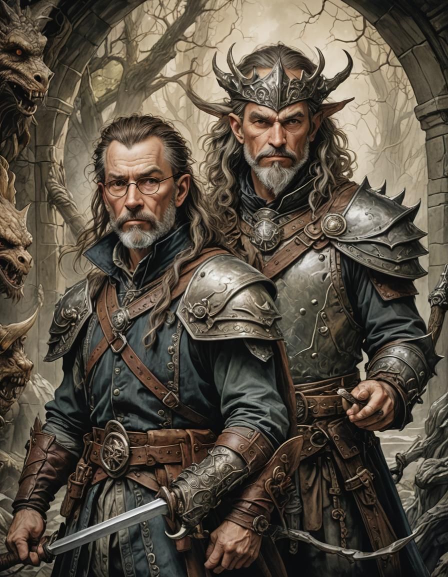 Dungeons & Dragons Character Portraits  by @TiebethTheNinja