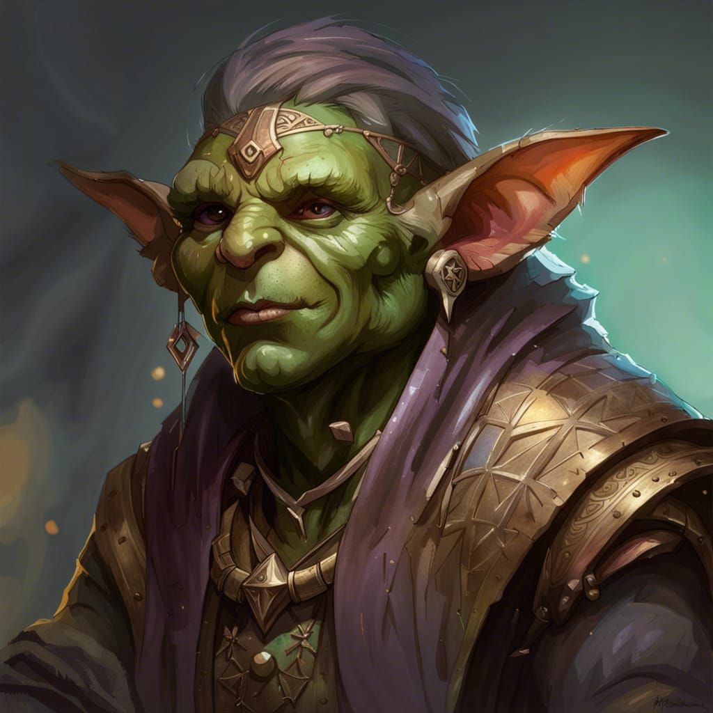 Half feral Pathfinder Goblin healing priest - AI Generated Artwork ...