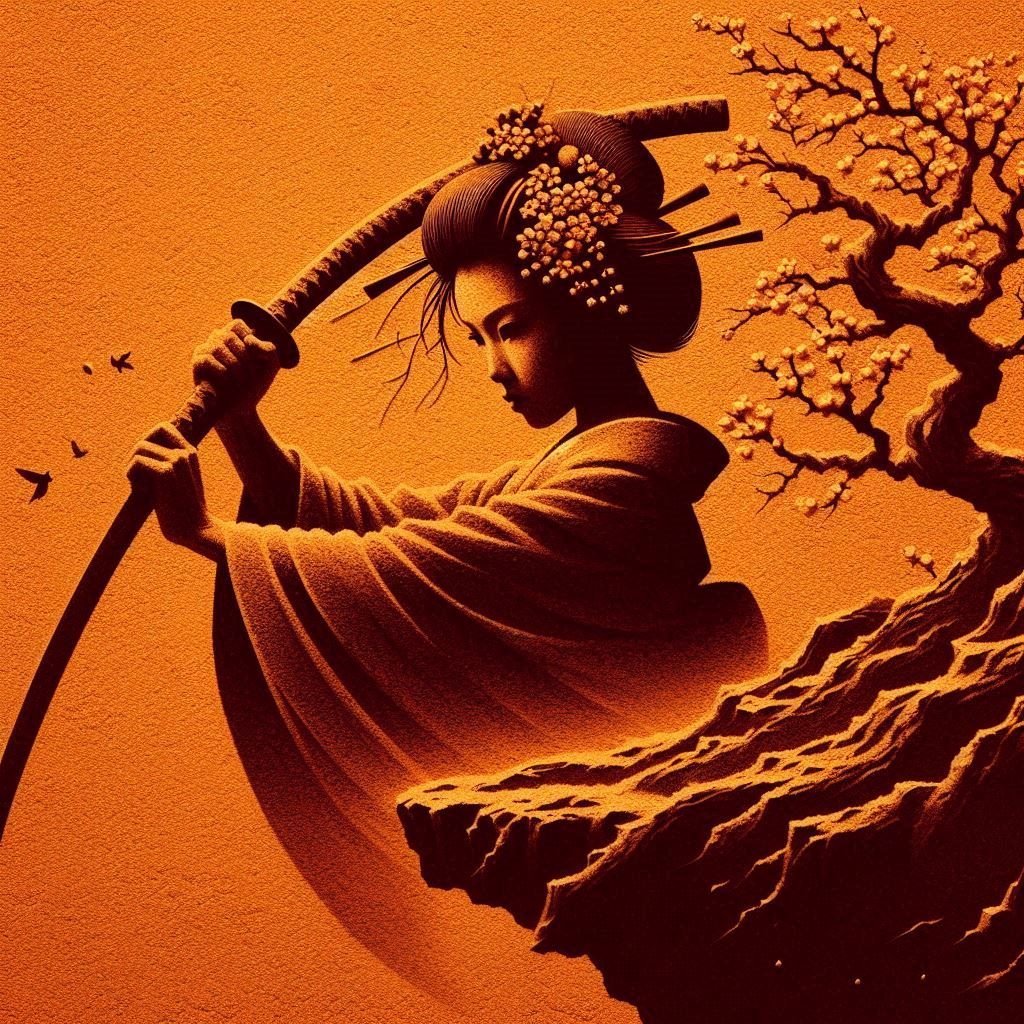 Orange katana