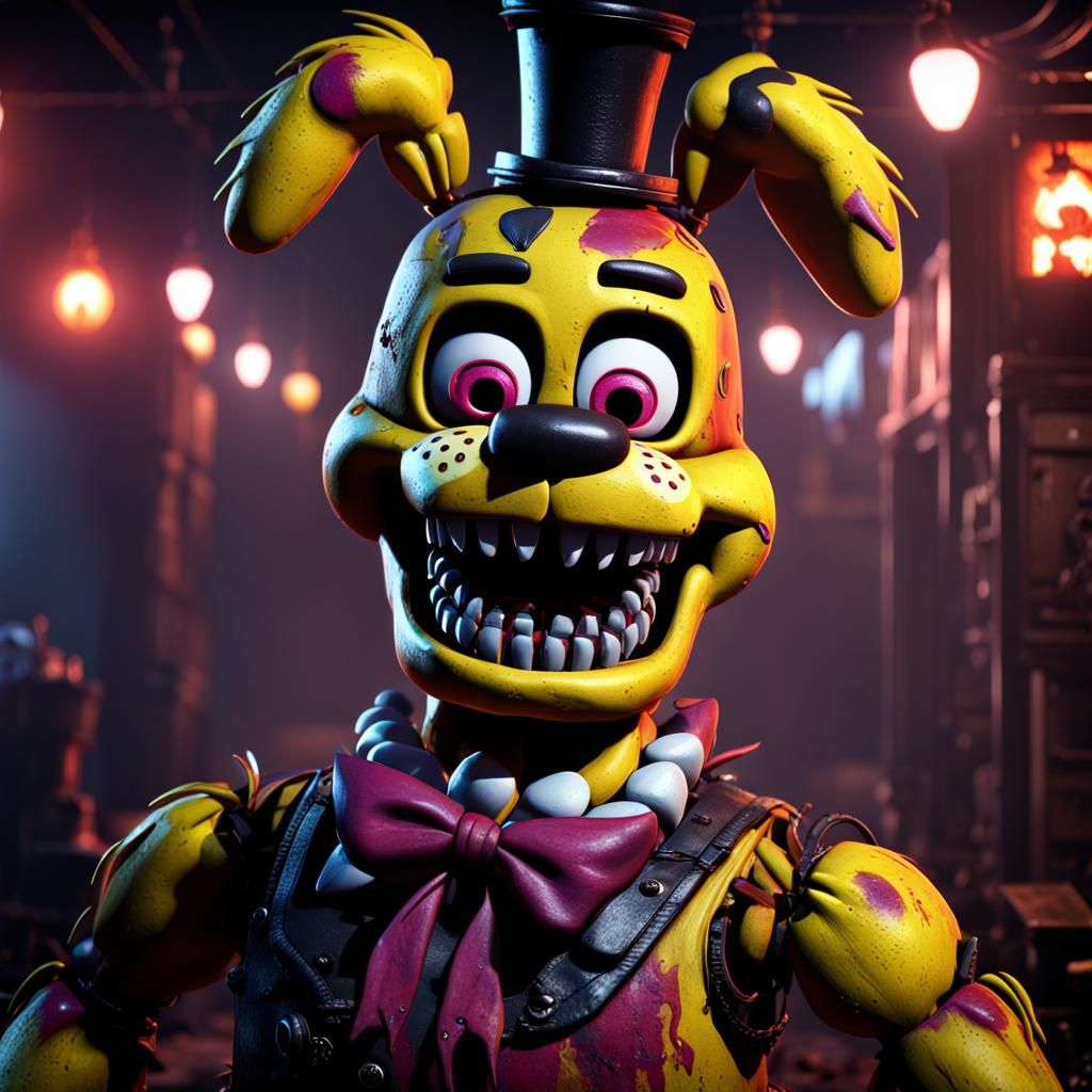 five nights of freddys nightmare chica - AI Generated Artwork - NightCafe  Creator