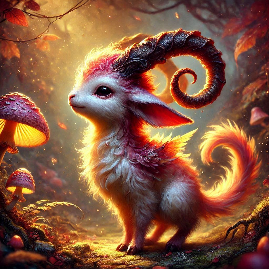 adorable fairy-tale fantasy creature portrait..