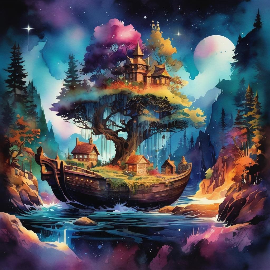 Seafaring Island  by @Mattagos