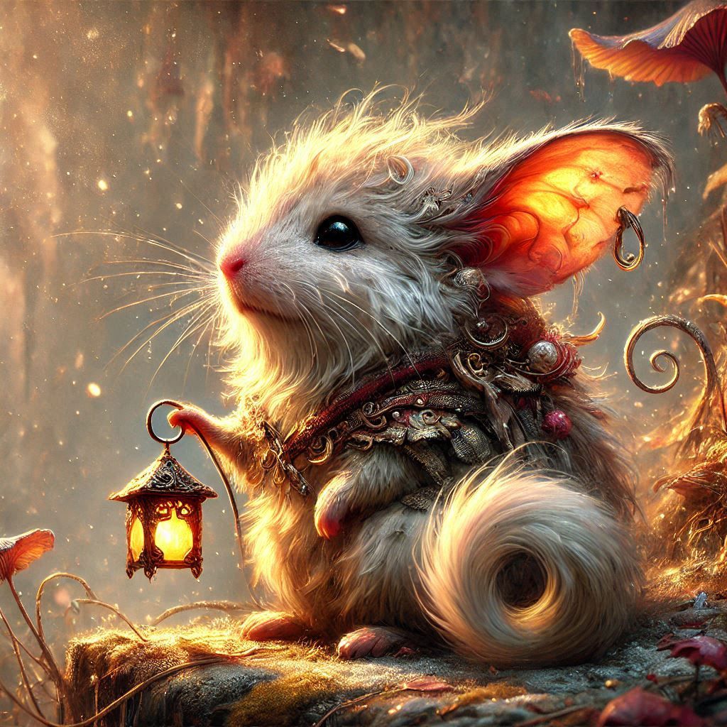 adorable fairy-tale fantasy creature portrait..