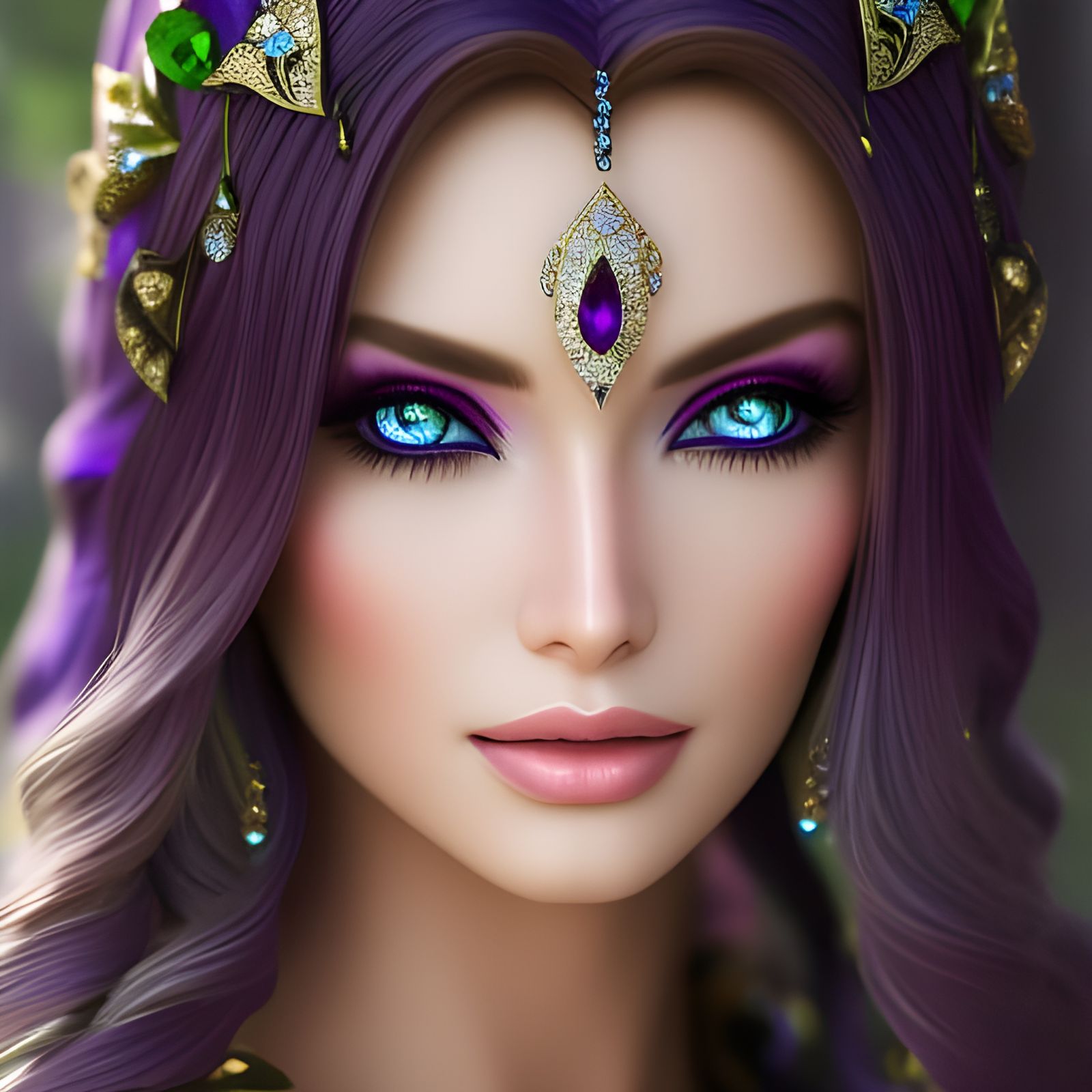 Amethía, Sorceress - AI Generated Artwork - NightCafe Creator