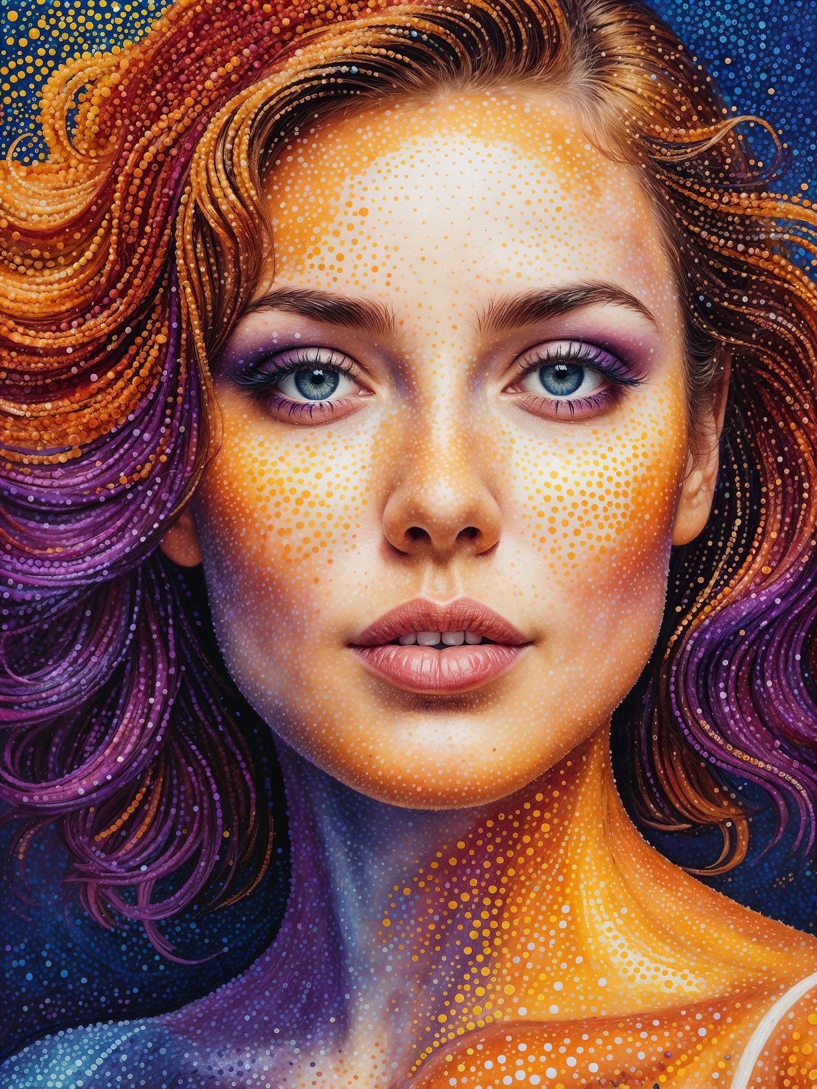 Pointillism Portrait