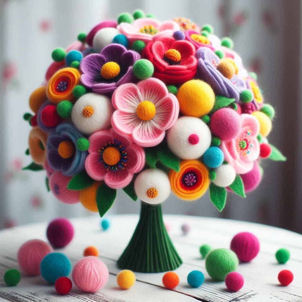 Felted Bouquet