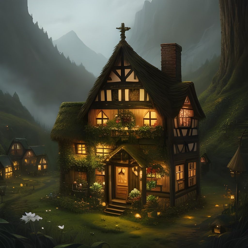 The Fairy Village - AI Generated Artwork - NightCafe Creator