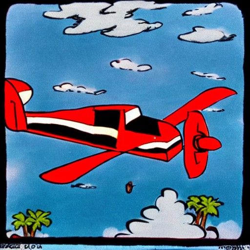 Rincewind flying a plane.
