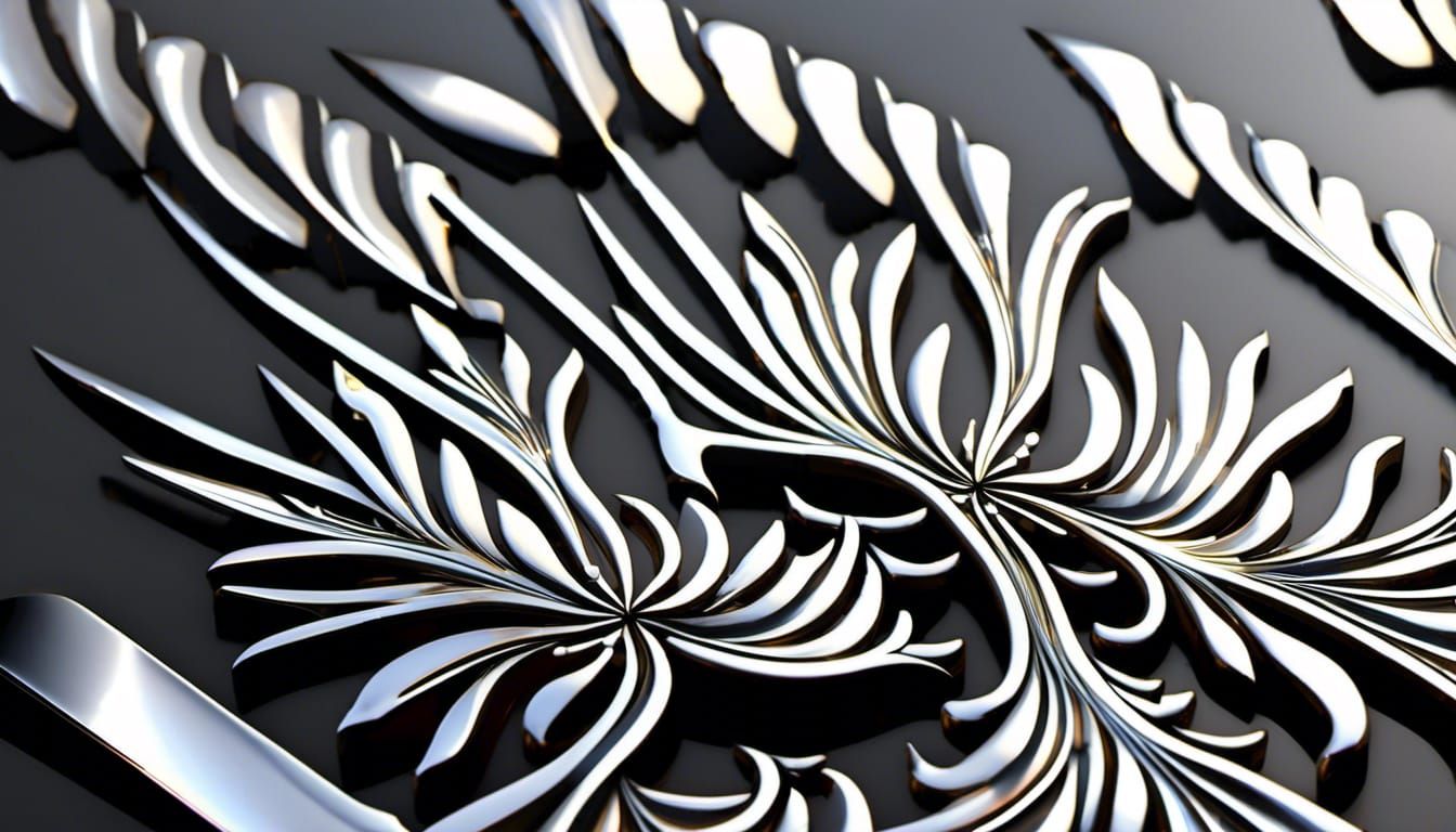 Metal Flowers Fine-Tuned x3