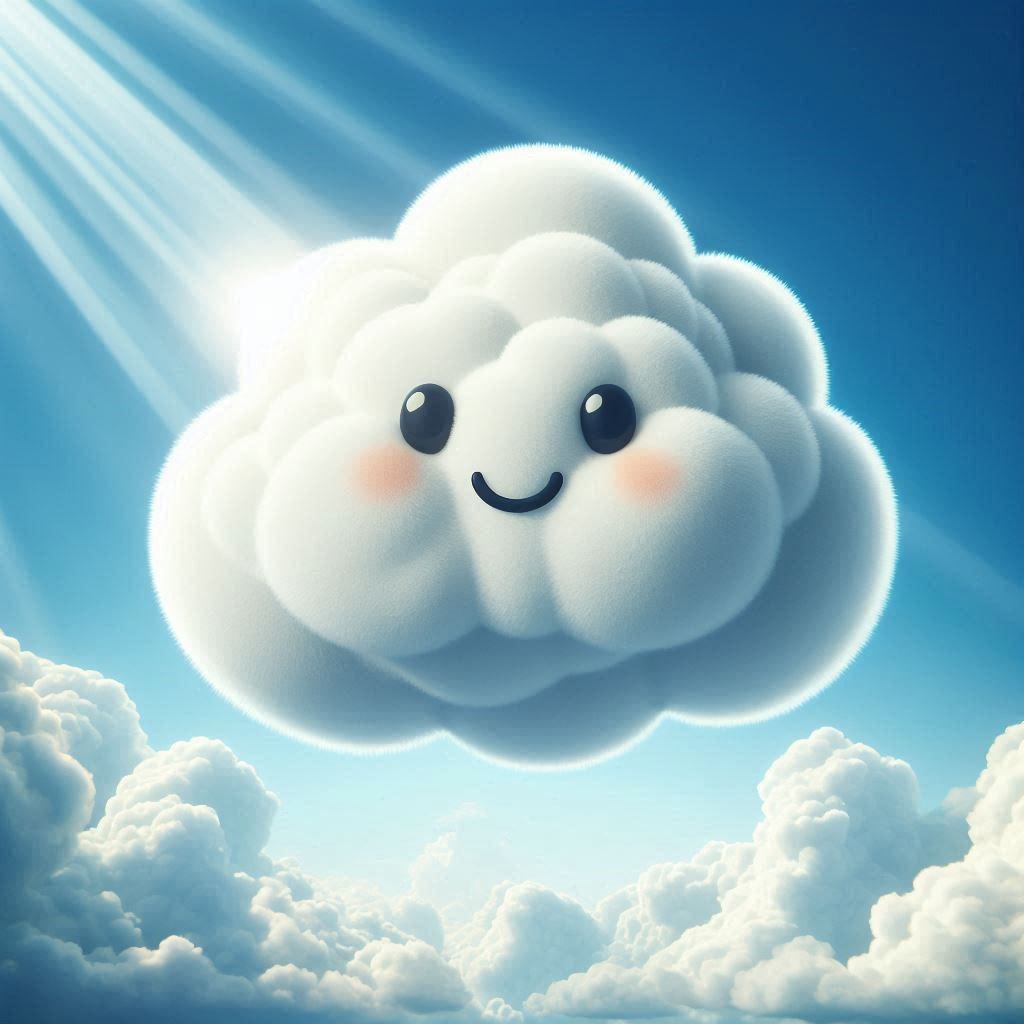 Cloud with a face