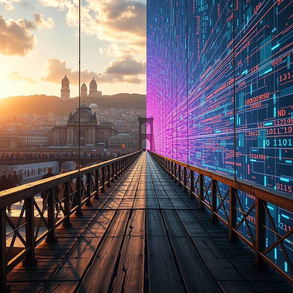 Two worlds connected  by @Trinetie