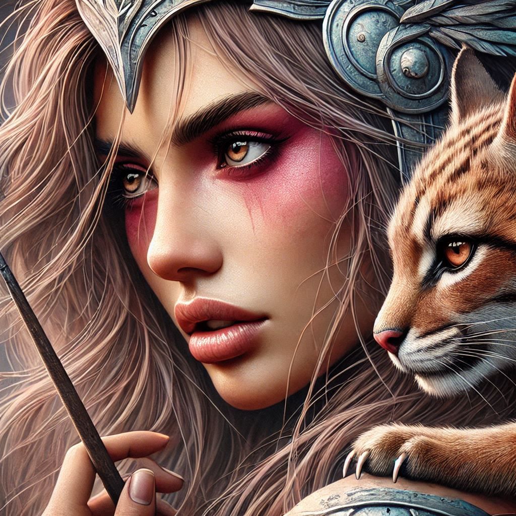 Portrait of an Amazon warrior