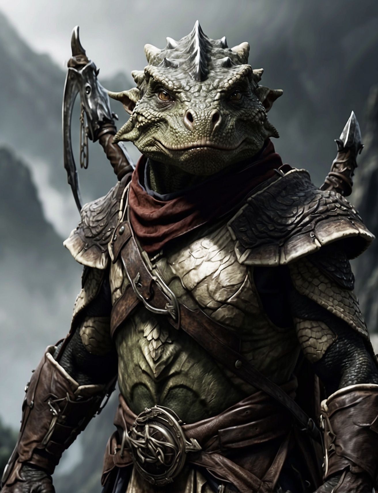 An enigmatic Argonian Mage
