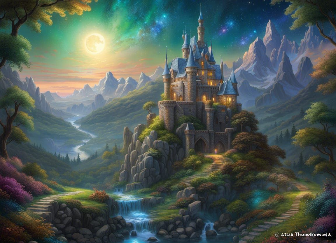 Enchanted Castle - AI Generated Artwork - NightCafe Creator