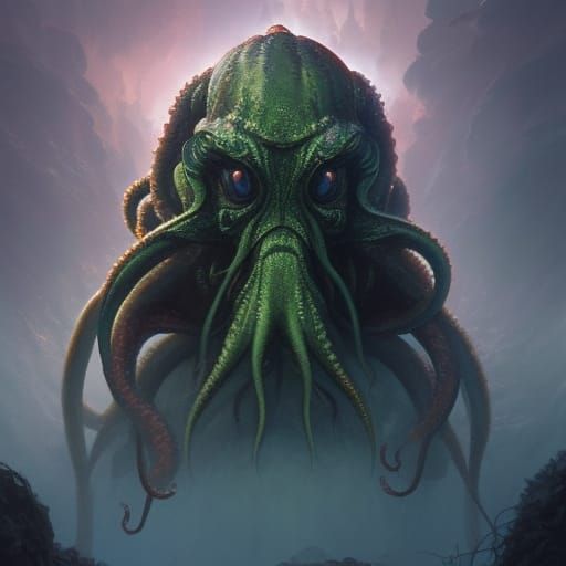 Cthulhu 8K - AI Generated Artwork - NightCafe Creator