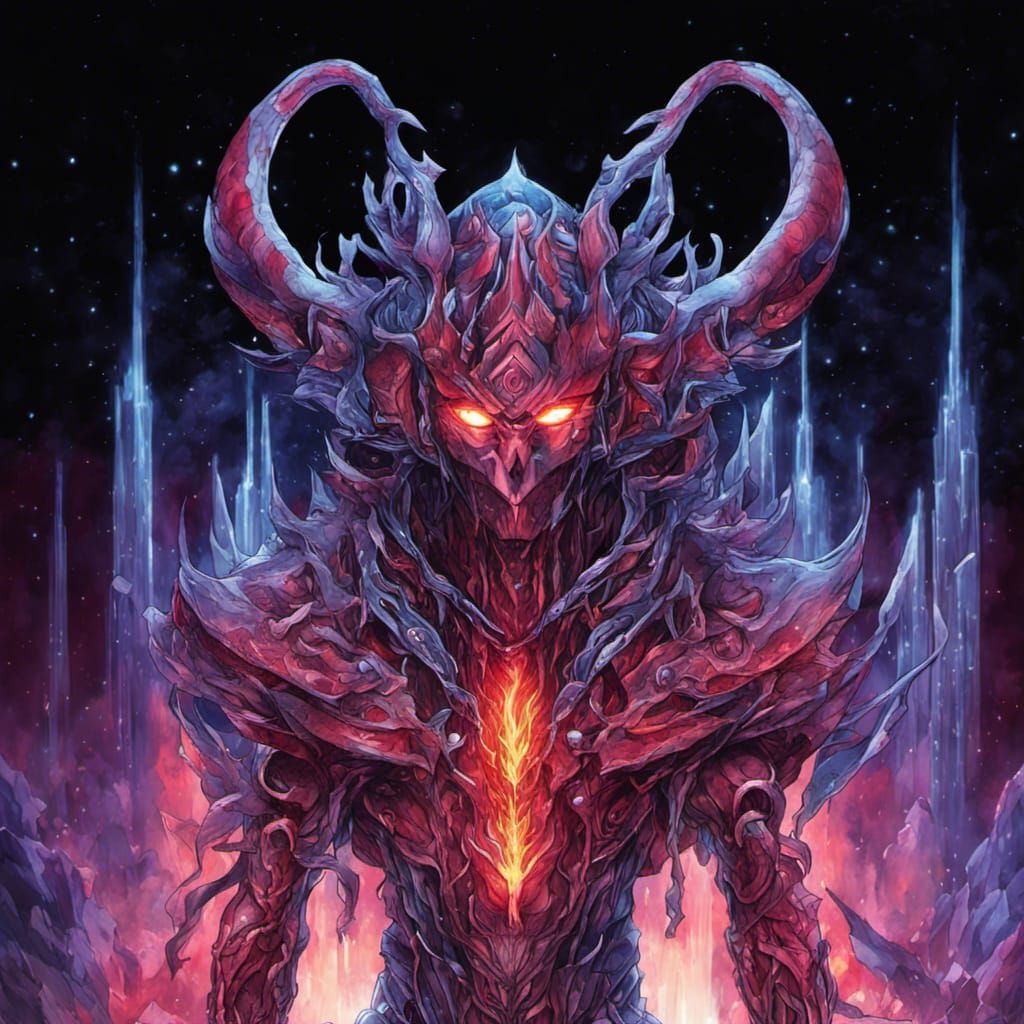 fire ice deity - AI Generated Artwork - NightCafe Creator