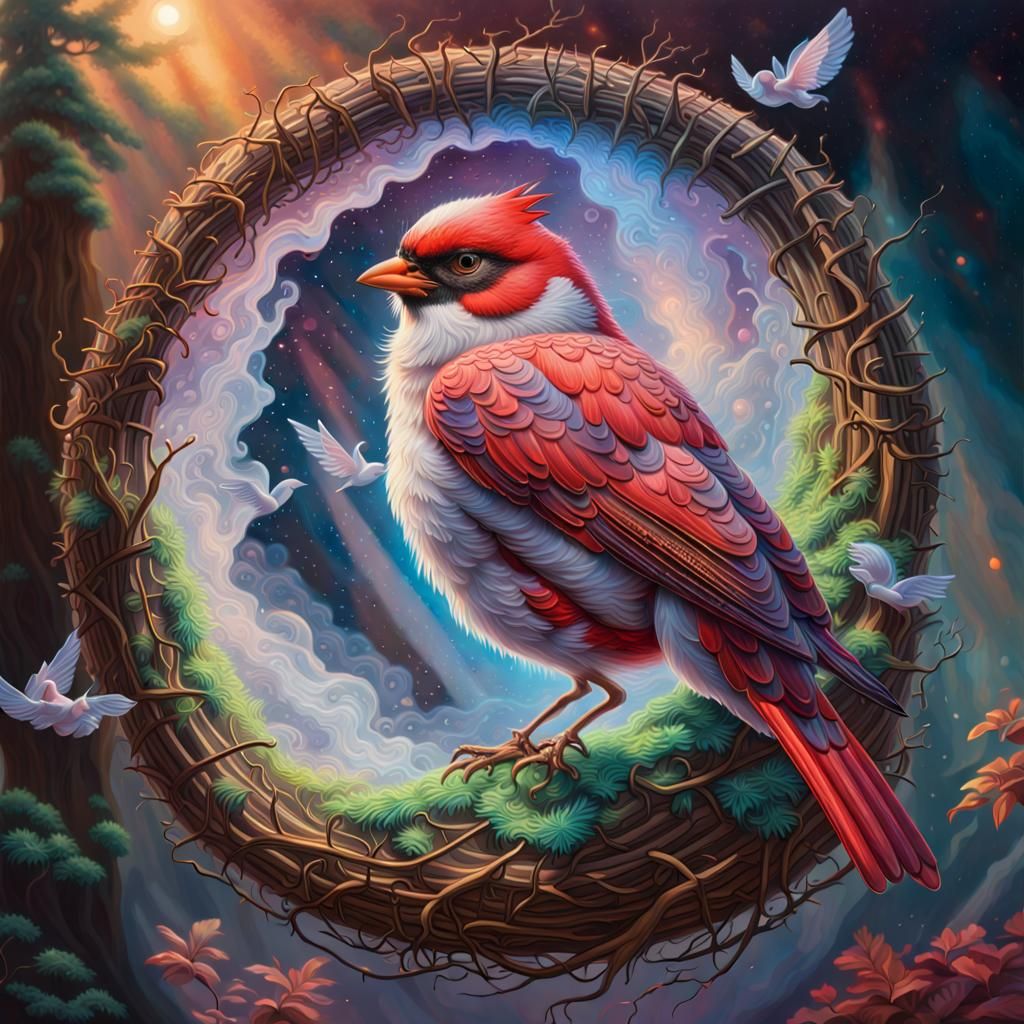 Cardinals cosmic nest