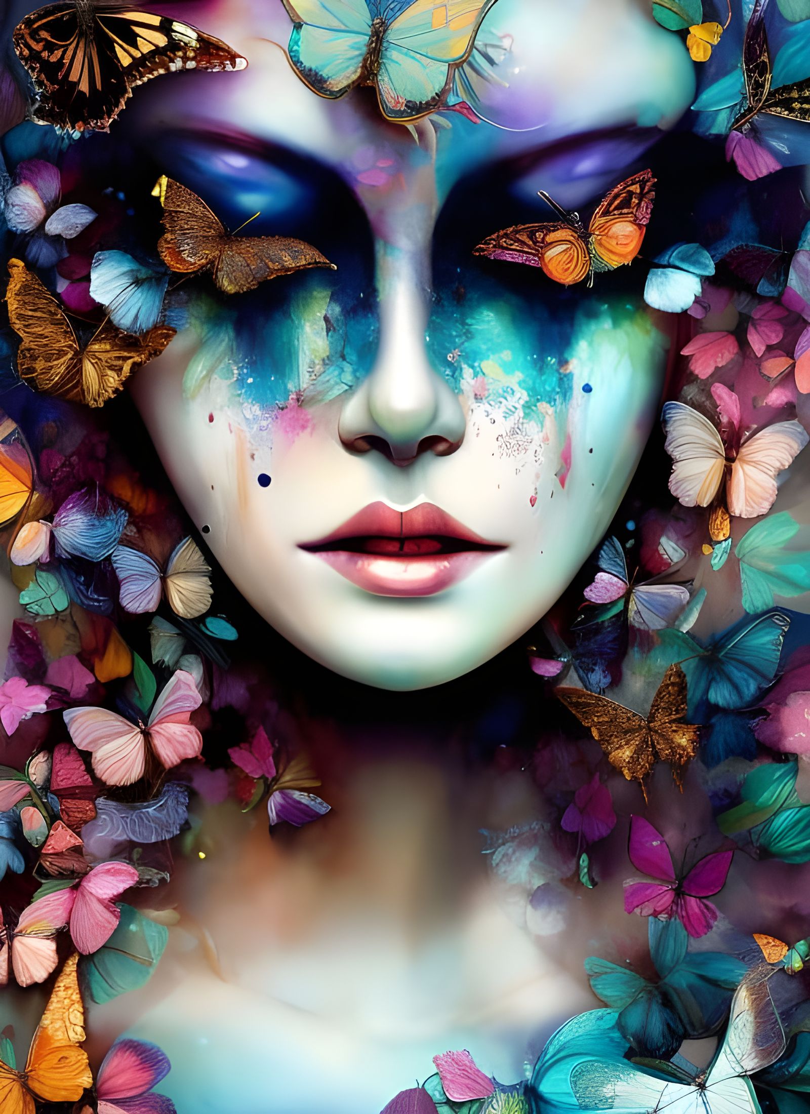 Beautiful butterfly woman - AI Generated Artwork - NightCafe Creator