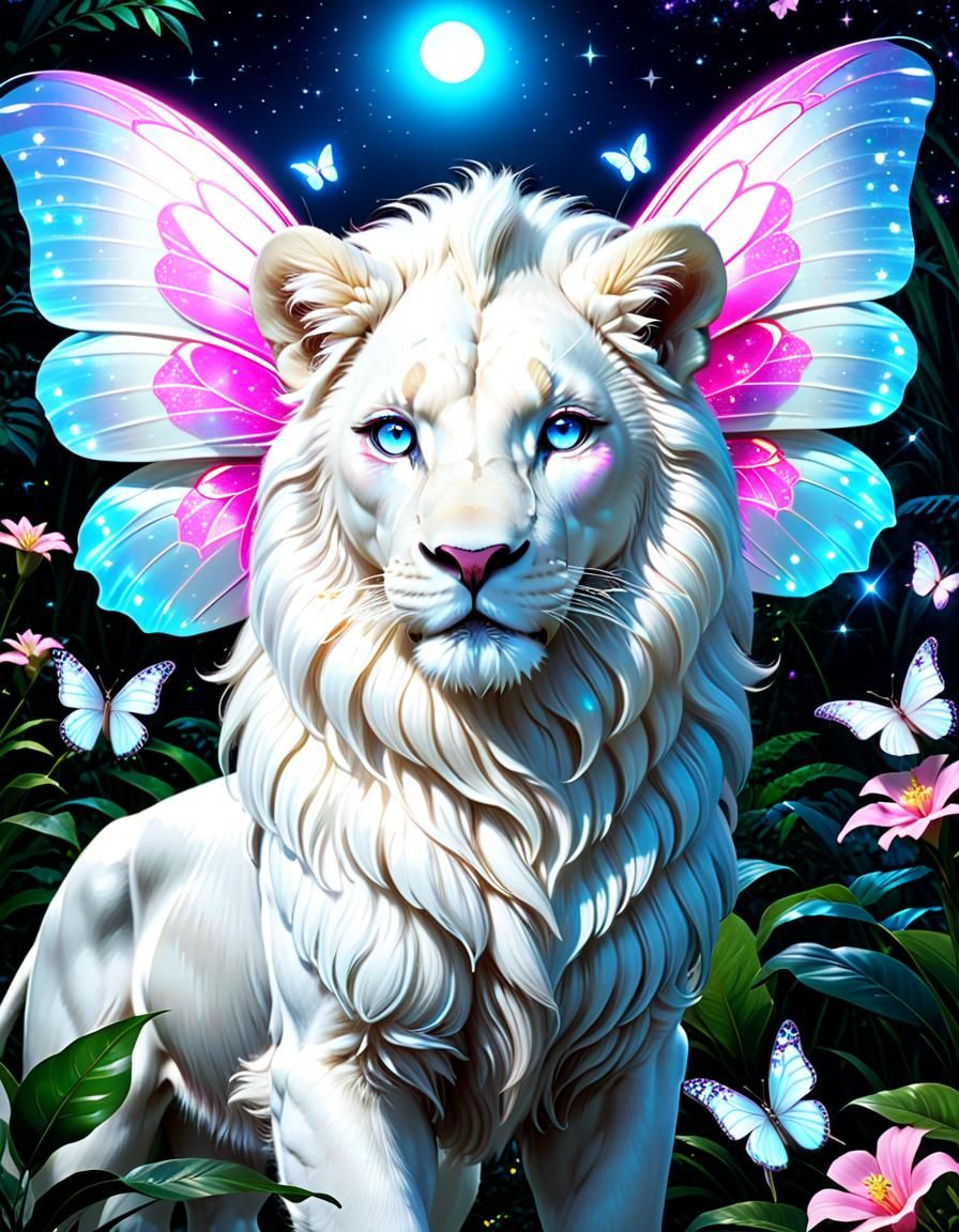 Butterfly Lion - AI Generated Artwork - NightCafe Creator