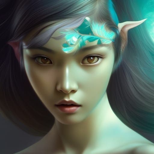 Innocent Forest Elf Girl - AI Generated Artwork - NightCafe Creator