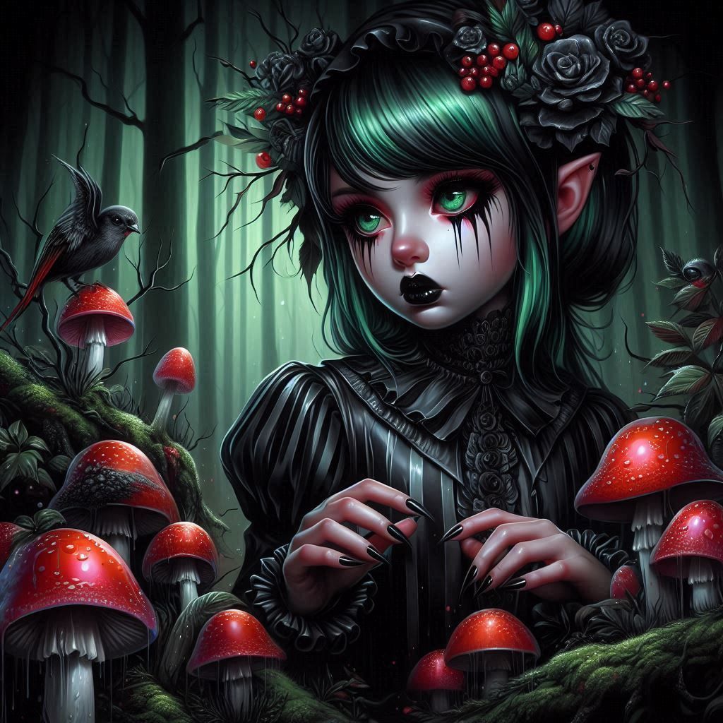 Gothic Forest Girl