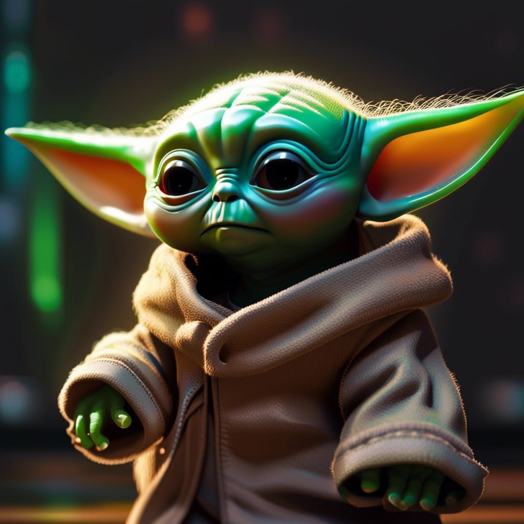 baby yoda - AI Generated Artwork - NightCafe Creator