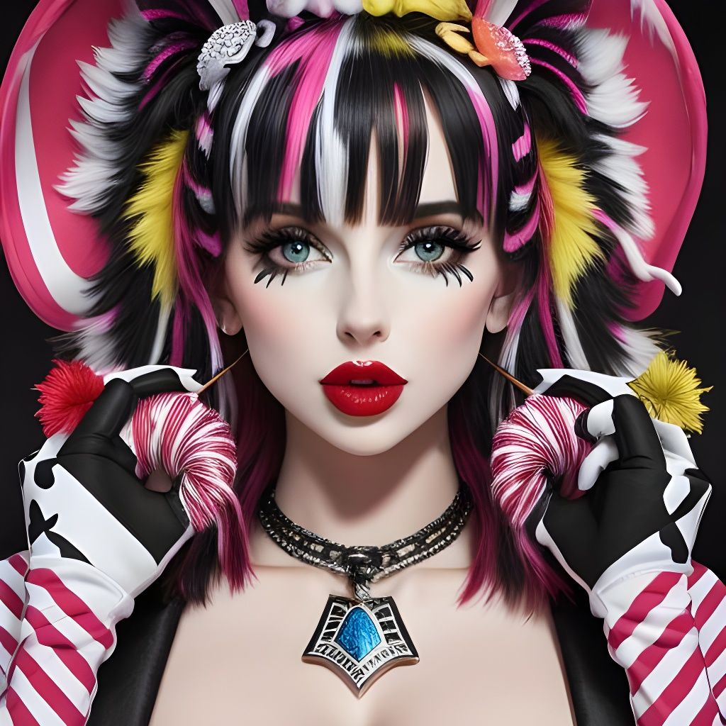 Candy Zebra AI Generated Image