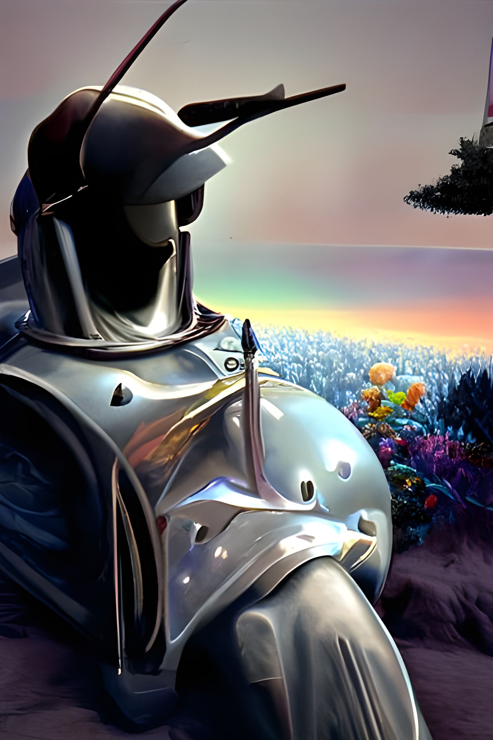 A peaceful knight