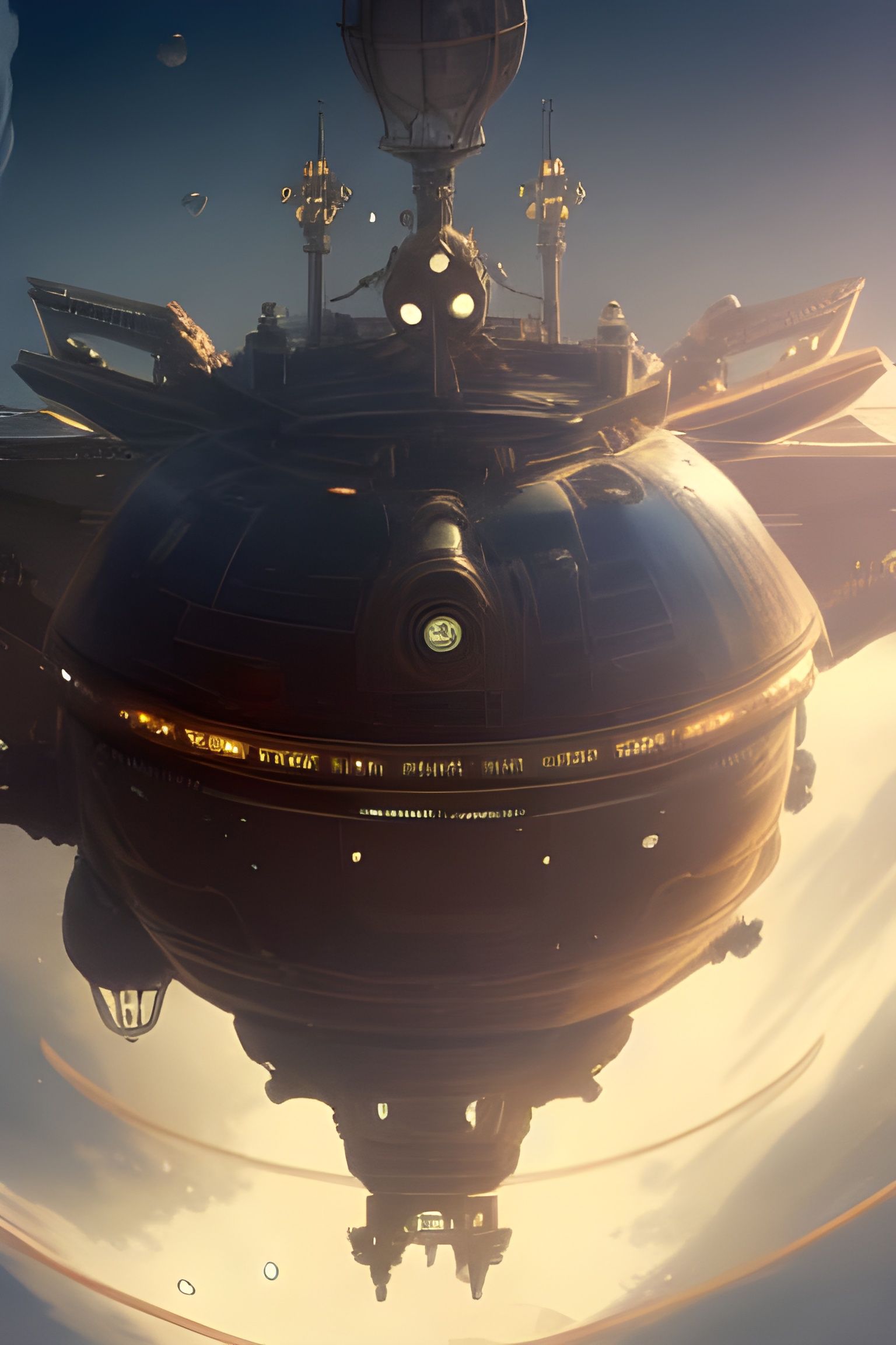 Steampunk spaceship