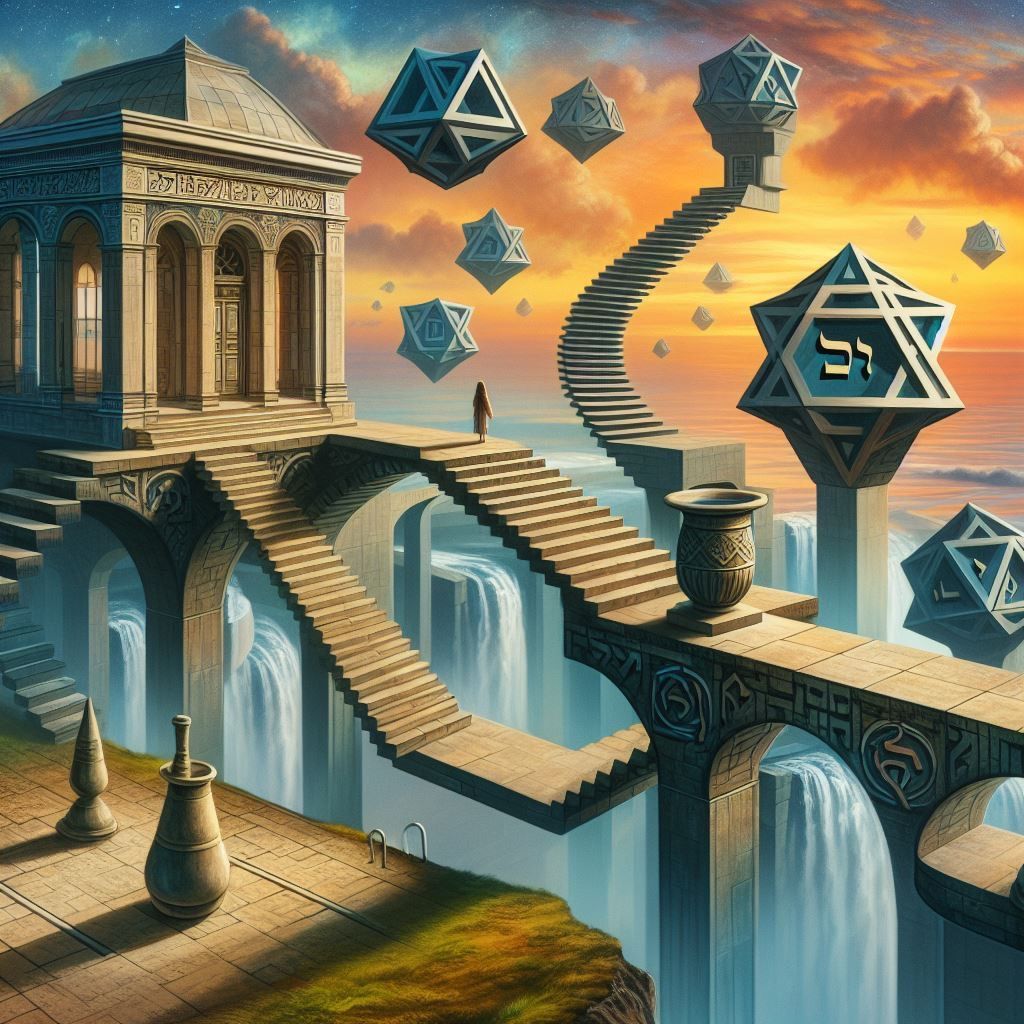 Surreal Escher-Inspired Worlds