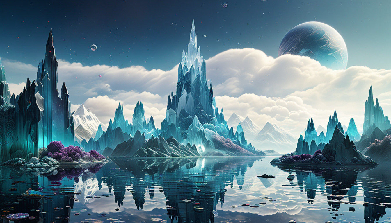 Gemstone Landscape  by @Superbear