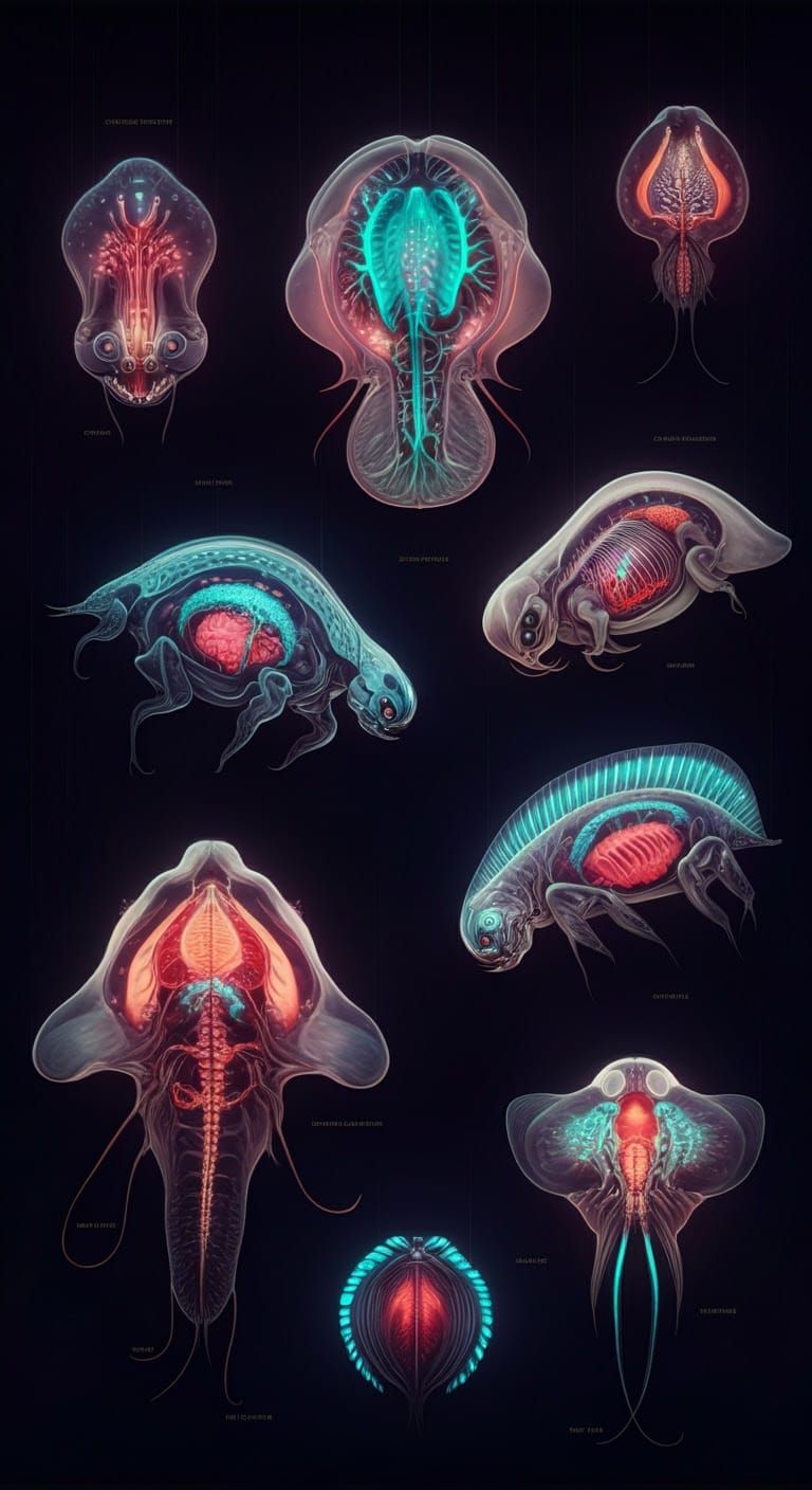 Chart of 9 Different Exobiotic Body Morphologies