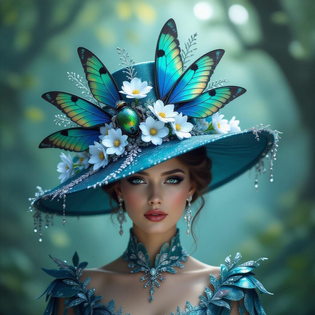 Chapeau aux ailes de papillon  by @Nemelyne