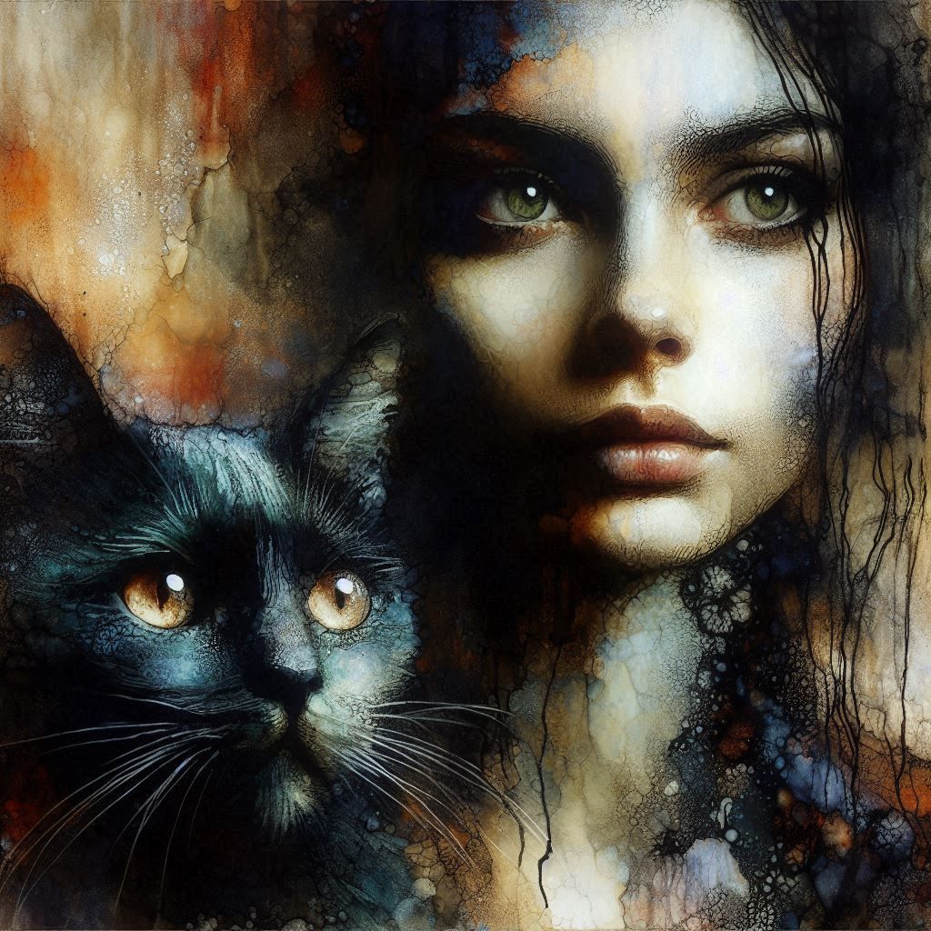 A woman and her cat  by @Sky_Pipitz_Jr