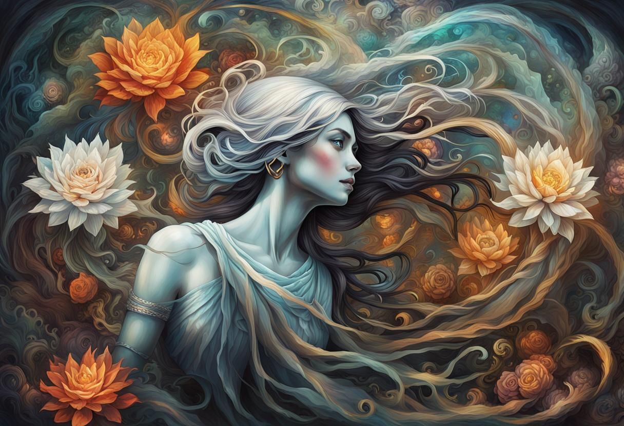Entre flores