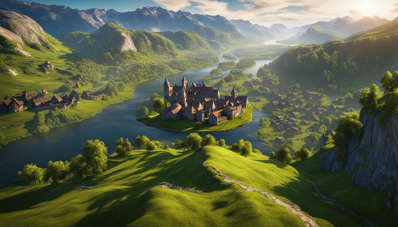 Looking Down at the Valley