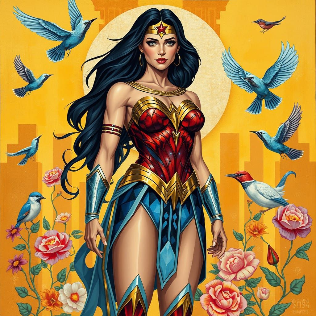 Wonder Woman, Amazonian Warrior  by @ChronoScribe