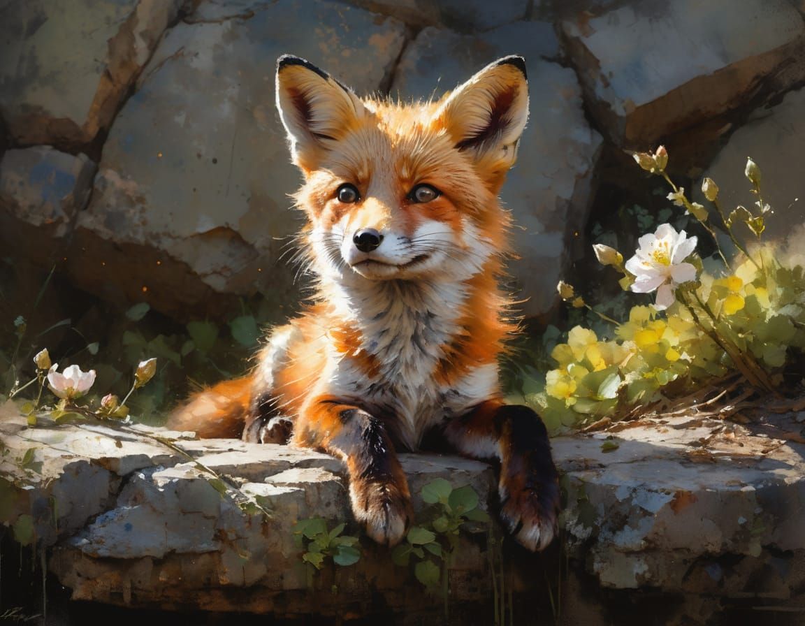 The Fox  by @Superbear