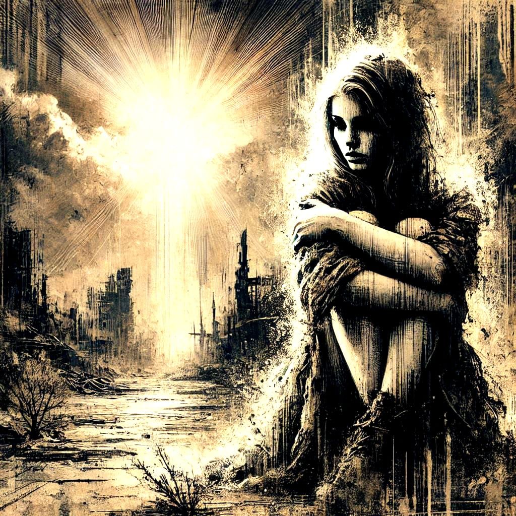 Bleak desolation in a beam of sun