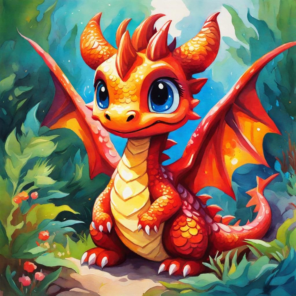 Baby Dragon - AI Generated Artwork - NightCafe Creator