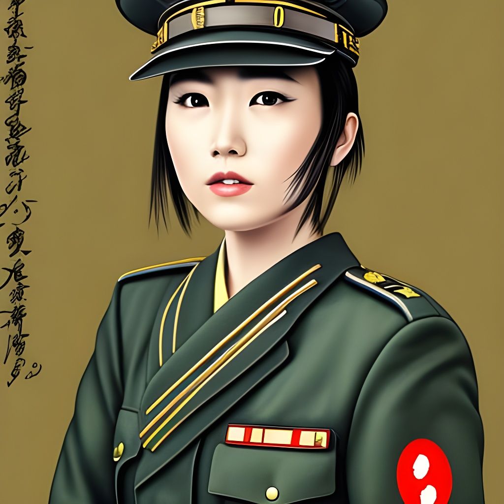 Imperial Japanese Officer Girl Ai Generated Artwork Nightcafe Creator 