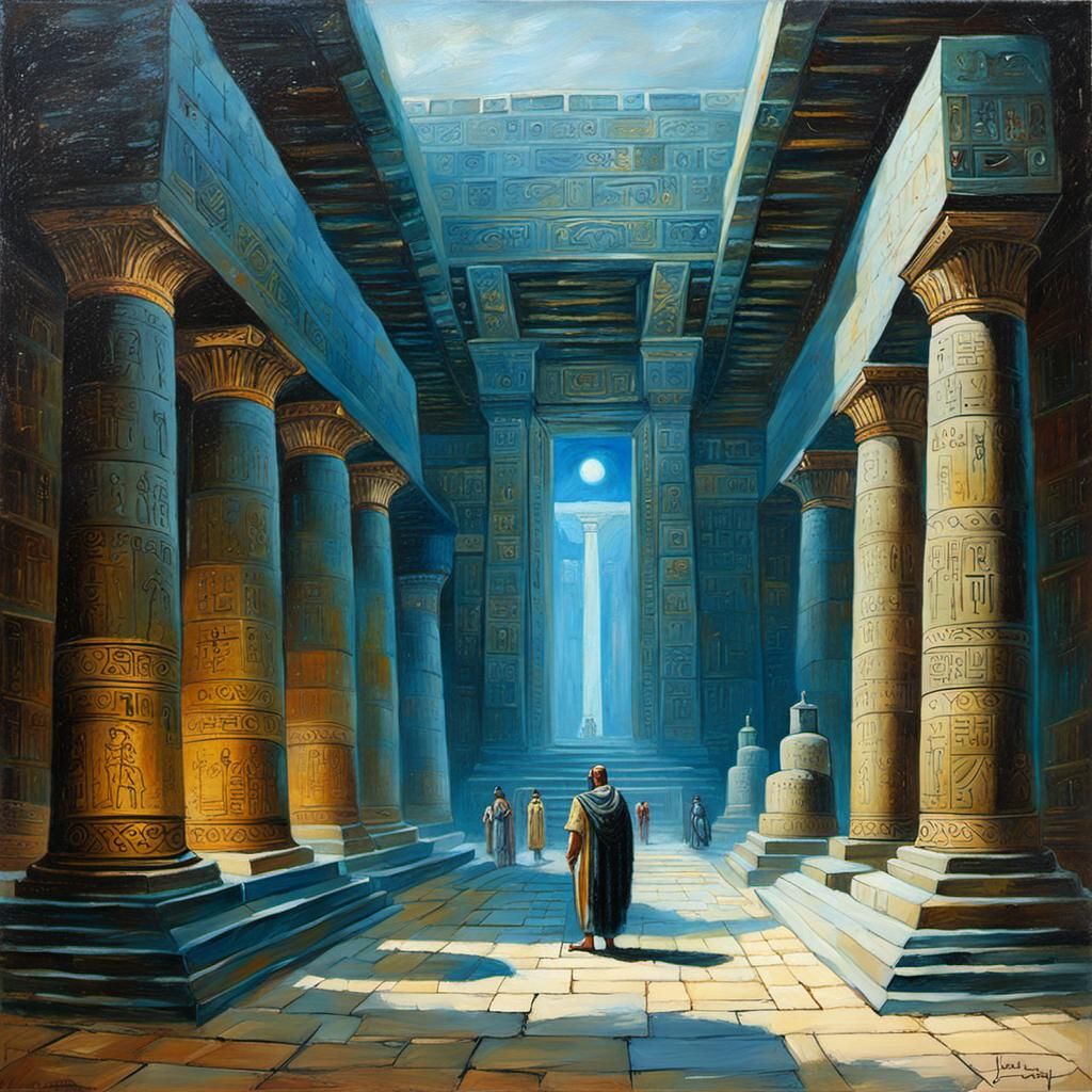 Egyptian temple holding the secrets of technology