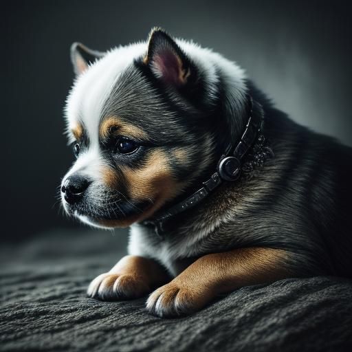 tiny cute baby dog
