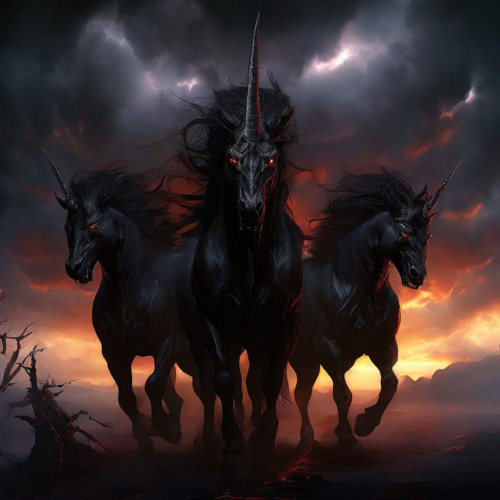 Three Unicorns from Hell