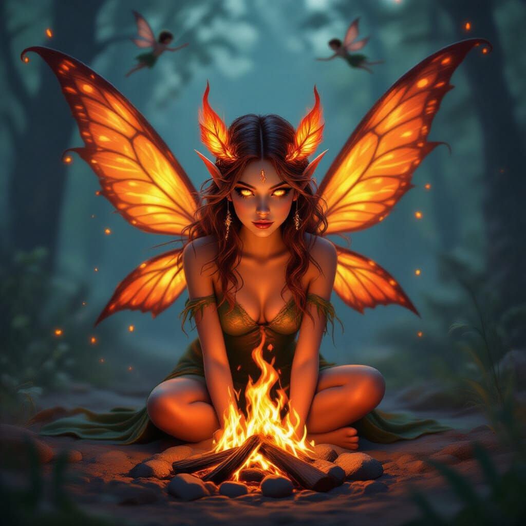 May the warmth of a fire keep you safe  by @Glandus Prime