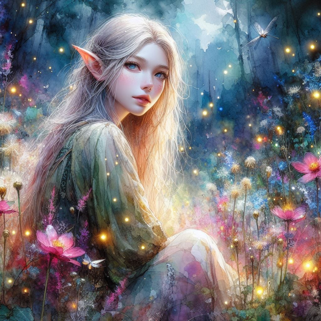 Elf - enchanted forest 1 - AI Generated Artwork - NightCafe Creator