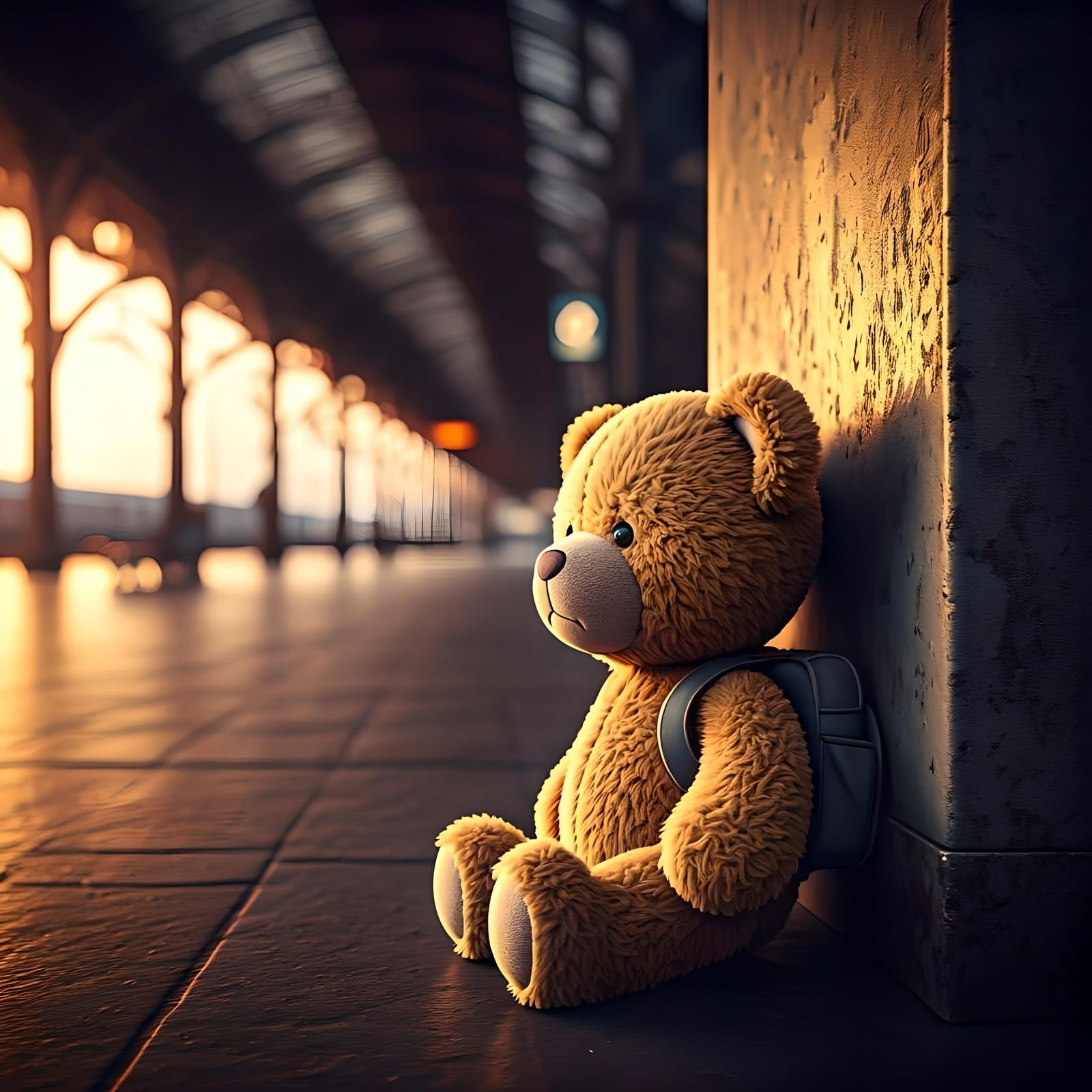 A Teddy’s Story: I’m Waiting for You  by @CuteSoulArt