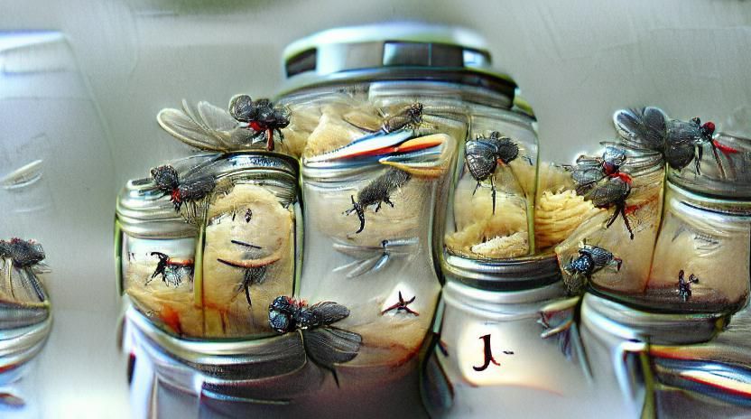 Flies in a jar