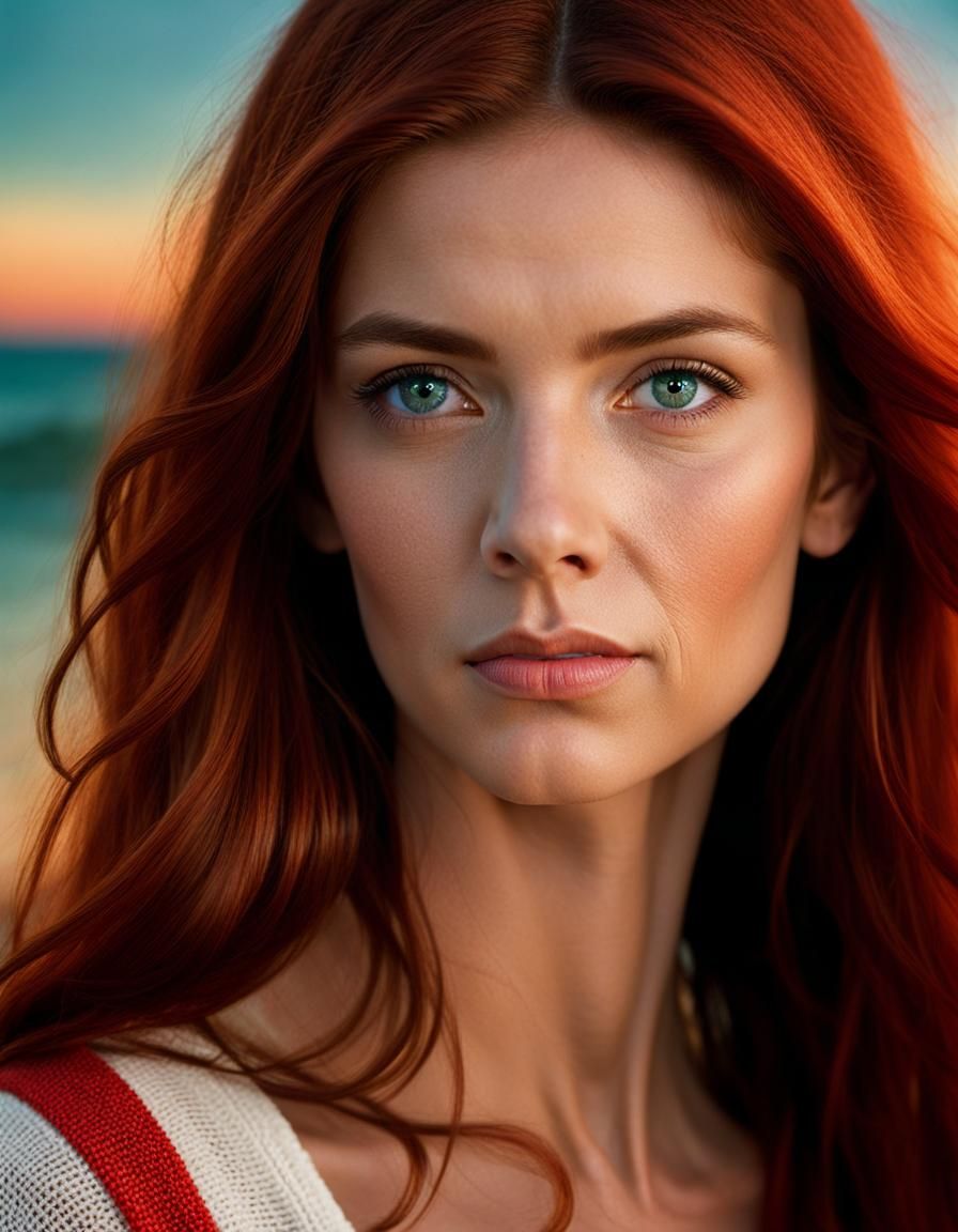 Simple portrait at the seaside